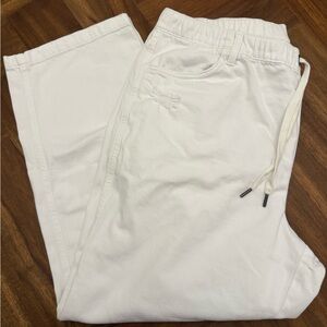 Women's White Casual Pants (Aerie)